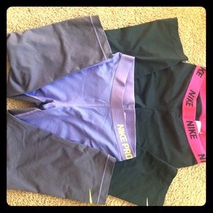 Nike dry fit crop legging bundle